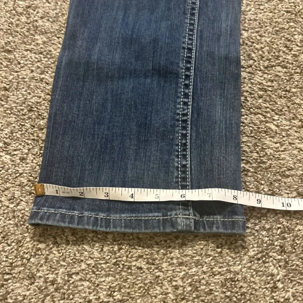 Rock and Roll Denim Revolver Jeans Mens 34x32 Blue Slim Straight Leg